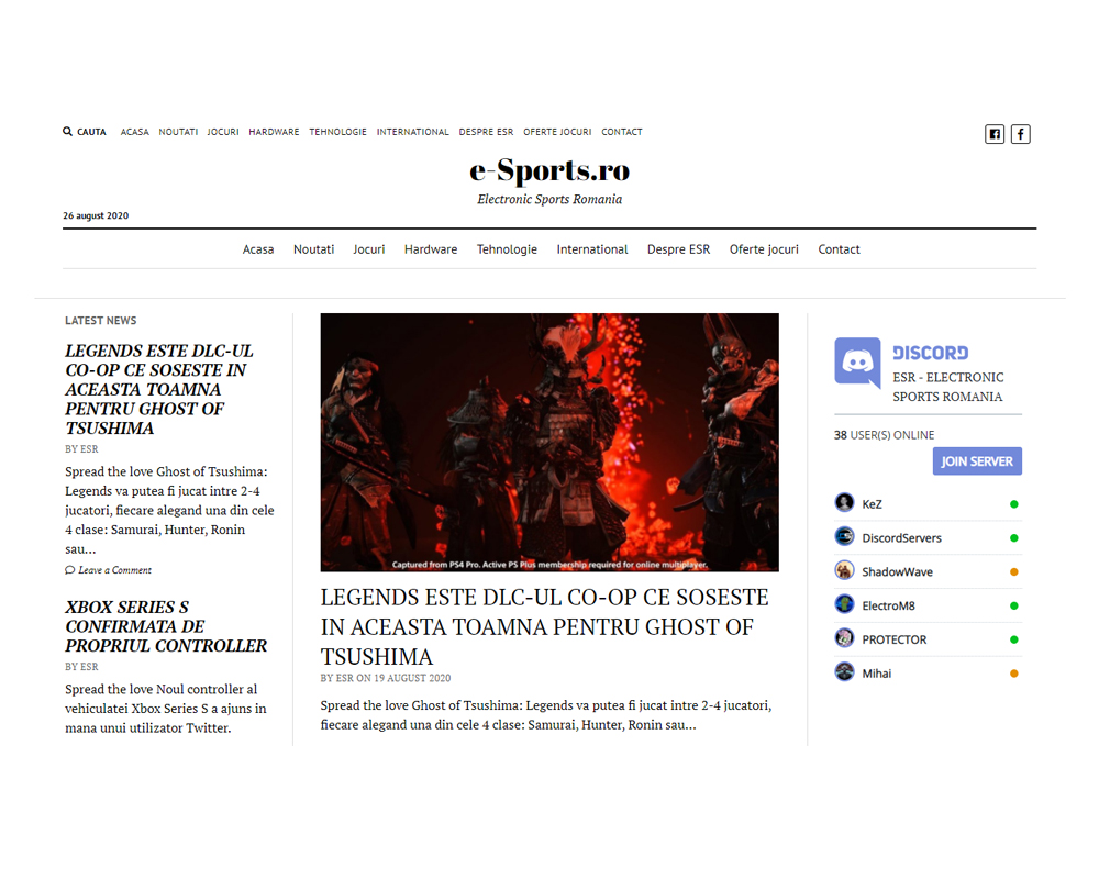 e-sports esport jocuri electronice web development readme-txt.ro